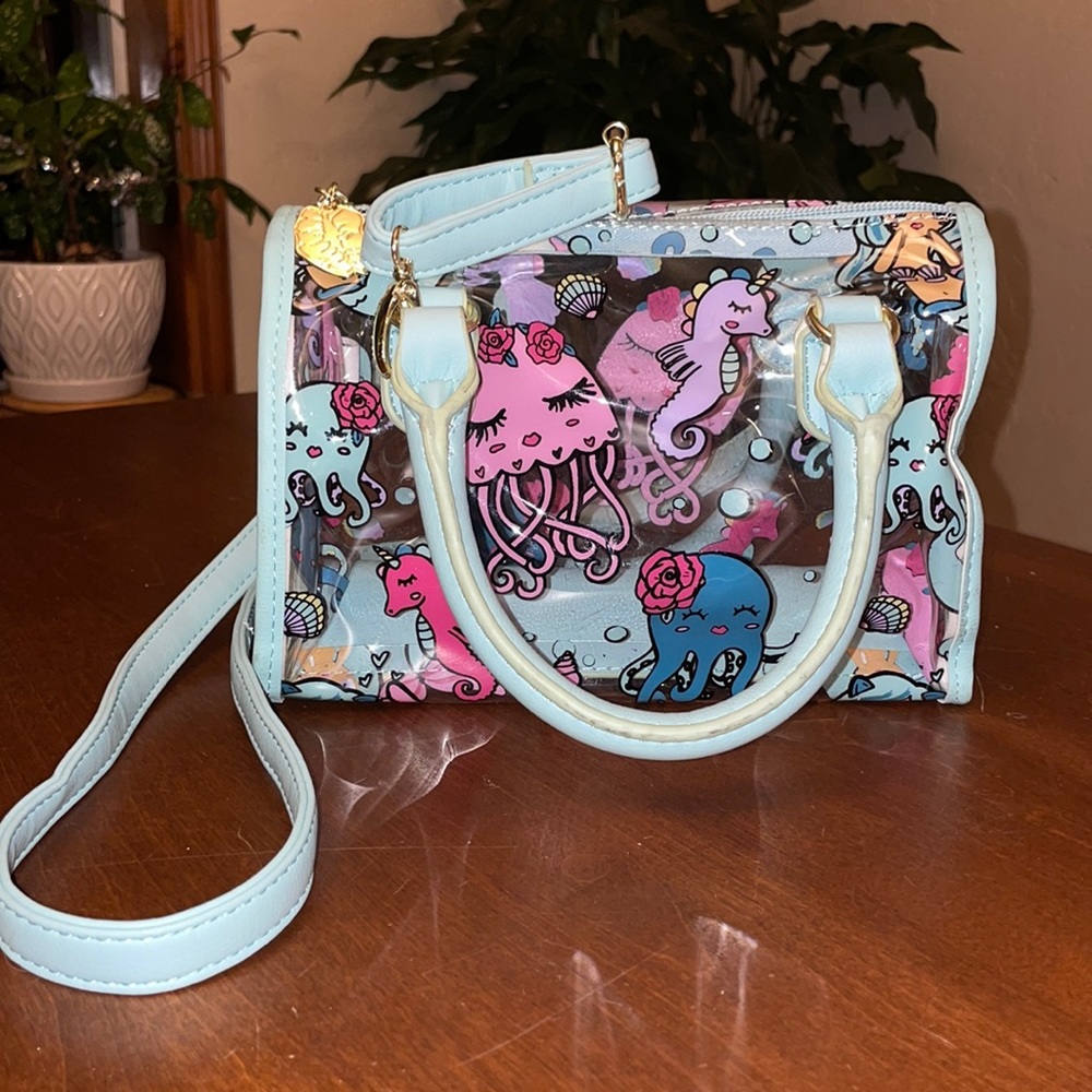 Betsey Johnson - Luv Betsey clear bag mermaid jellyfish pastel